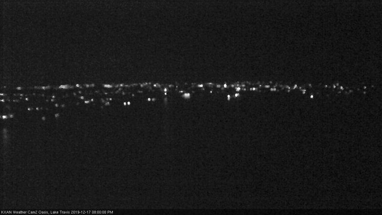 Lake Travis webcam, December 17, 2019 8:00 PM CT