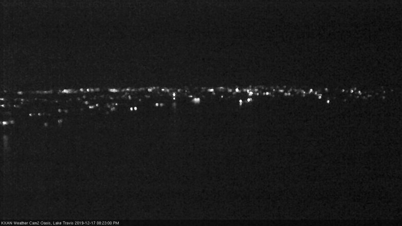 Lake Travis webcam, December 17, 2019 8:25 PM CT