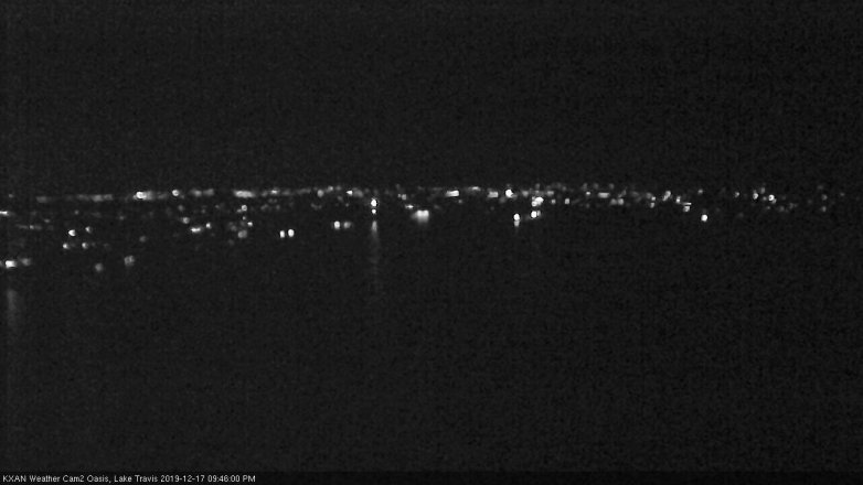 Lake Travis webcam, December 17, 2019 9:45 PM CT