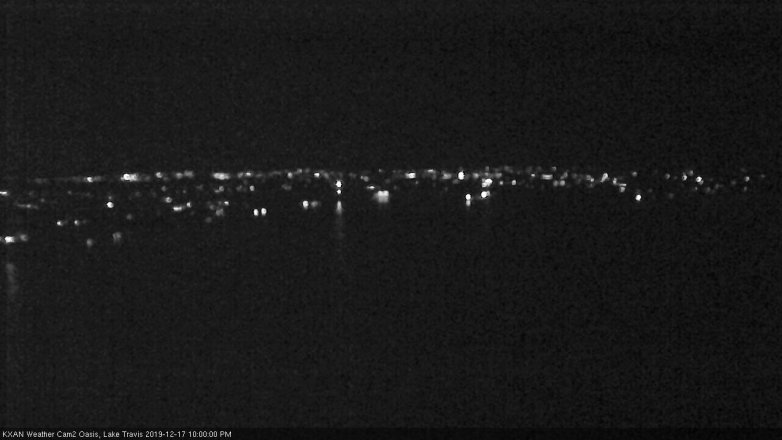 Lake Travis webcam, December 17, 2019 10:00 PM CT