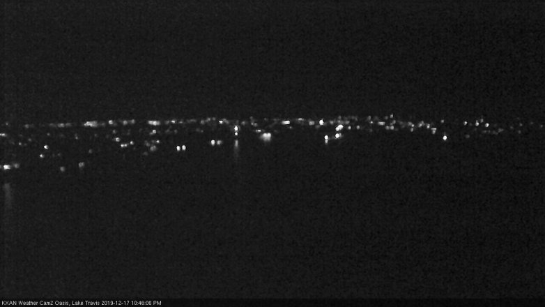 Lake Travis webcam, December 17, 2019 10:45 PM CT