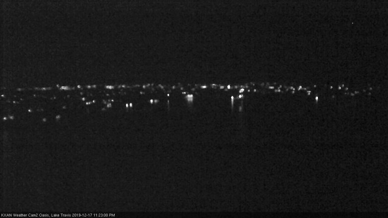 Lake Travis webcam, December 17, 2019 11:25 PM CT