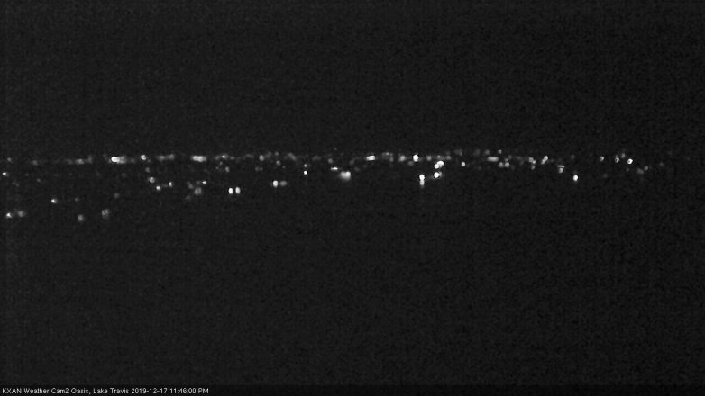 Lake Travis webcam, December 17, 2019 11:45 PM CT