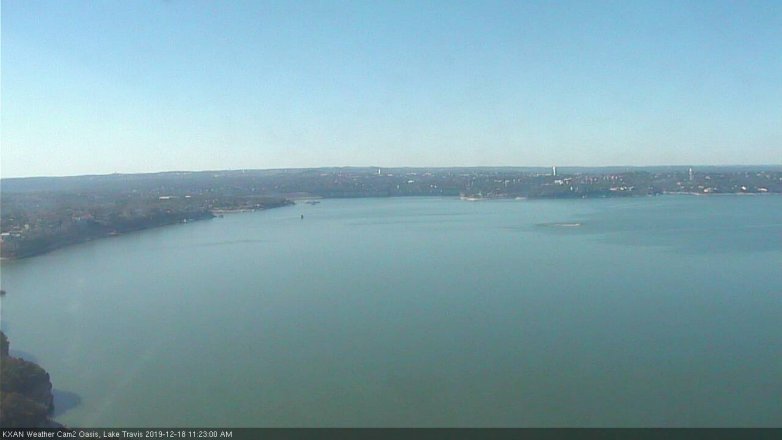 Lake Travis webcam, December 18, 2019 11:25 AM CT
