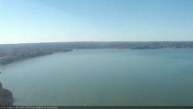 Lake Travis webcam, December 18, 2019 12:25 PM CT