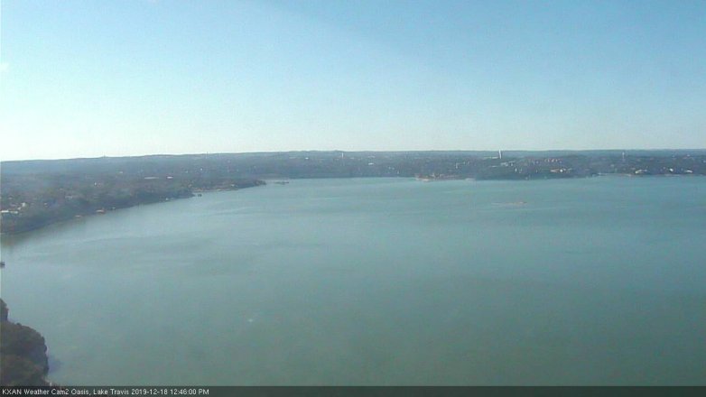 Lake Travis webcam, December 18, 2019 12:45 PM CT