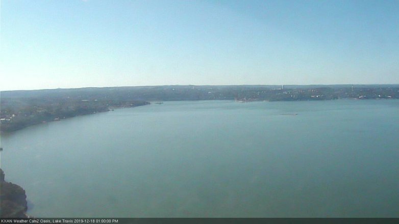 Lake Travis webcam, December 18, 2019 1:00 PM CT