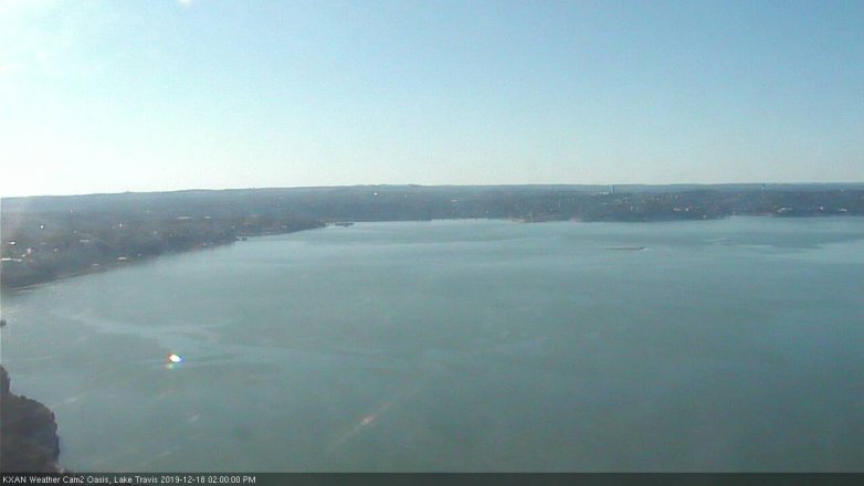 Lake Travis webcam, December 18, 2019 2:00 PM CT