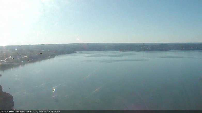 Lake Travis webcam, December 18, 2019 2:45 PM CT