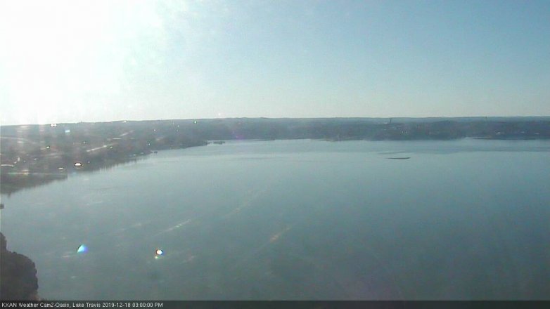 Lake Travis webcam, December 18, 2019 3:00 PM CT