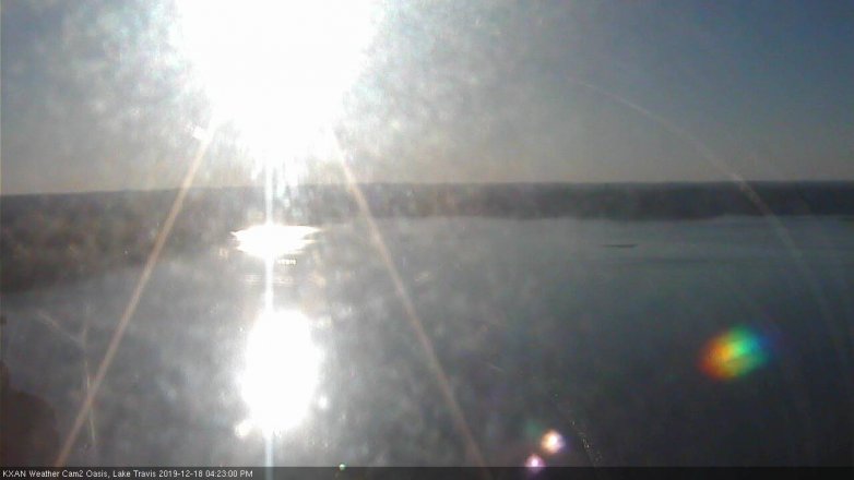 Lake Travis webcam, December 18, 2019 4:25 PM CT