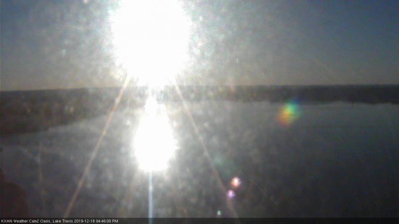 Lake Travis webcam, December 18, 2019 4:45 PM CT
