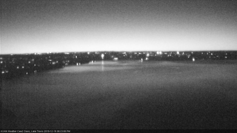Lake Travis webcam, December 18, 2019 6:25 PM CT