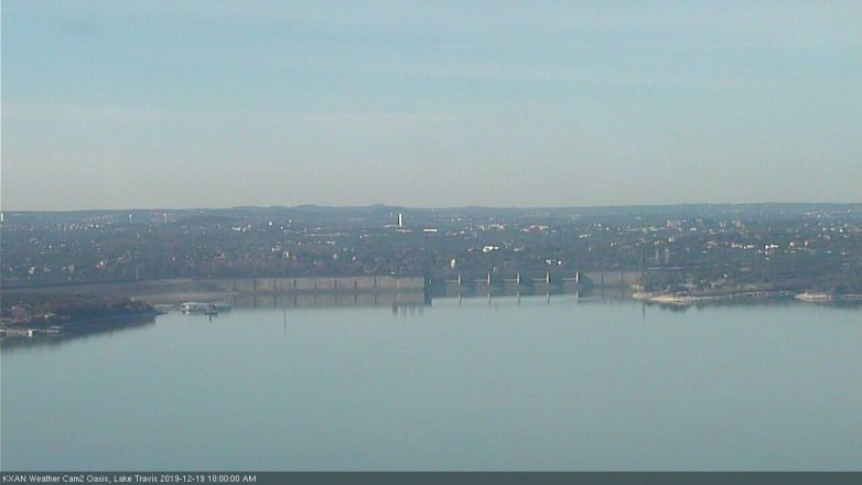 Lake Travis webcam, December 19, 2019 10:00 AM CT