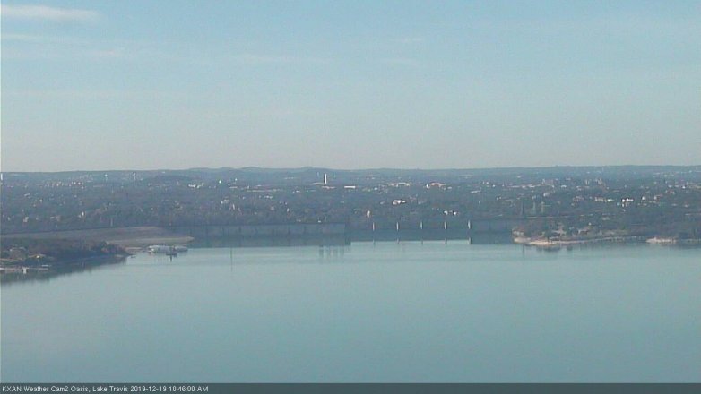 Lake Travis webcam, December 19, 2019 10:45 AM CT