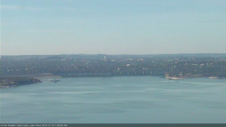 Lake Travis webcam, December 19, 2019 11:00 AM CT