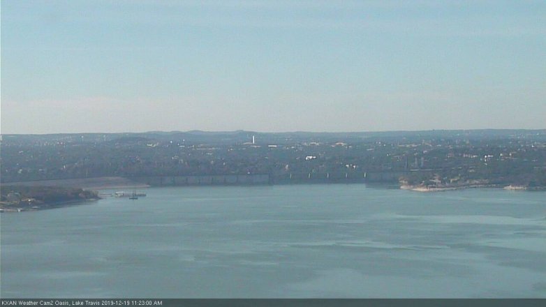 Lake Travis webcam, December 19, 2019 11:25 AM CT