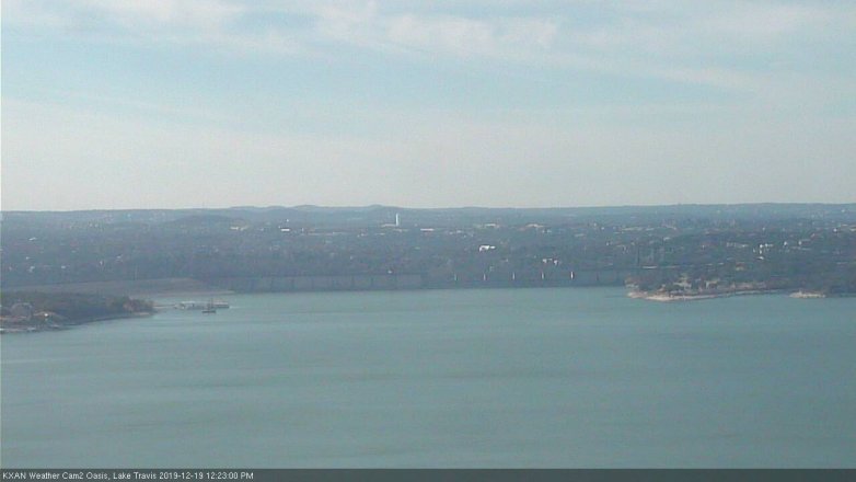 Lake Travis webcam, December 19, 2019 12:25 PM CT