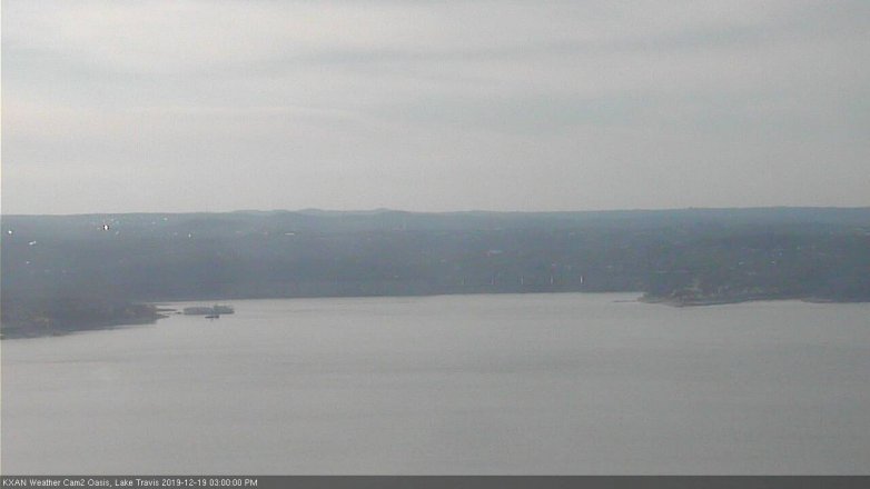 Lake Travis webcam, December 19, 2019 3:00 PM CT