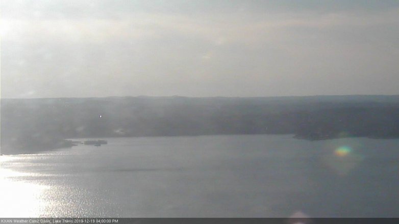 Lake Travis webcam, December 19, 2019 4:00 PM CT