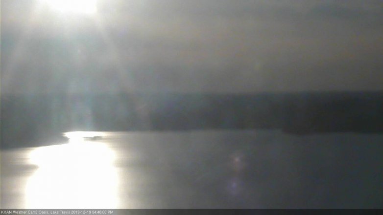 Lake Travis webcam, December 19, 2019 4:45 PM CT