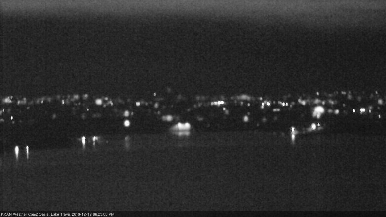 Lake Travis webcam, December 19, 2019 6:25 PM CT