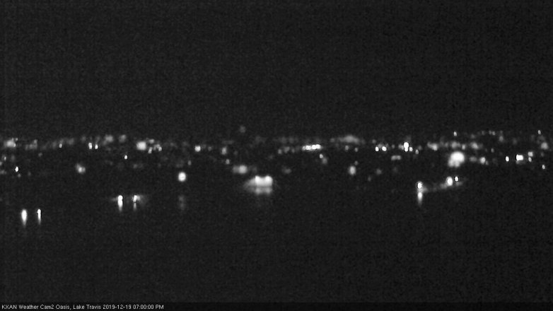 Lake Travis webcam, December 19, 2019 7:00 PM CT