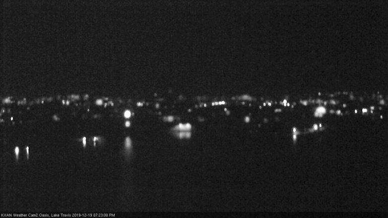 Lake Travis webcam, December 19, 2019 7:25 PM CT