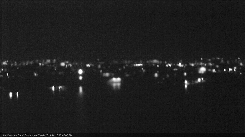 Lake Travis webcam, December 19, 2019 7:45 PM CT