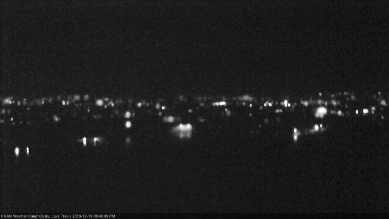 Lake Travis webcam, December 19, 2019 8:45 PM CT