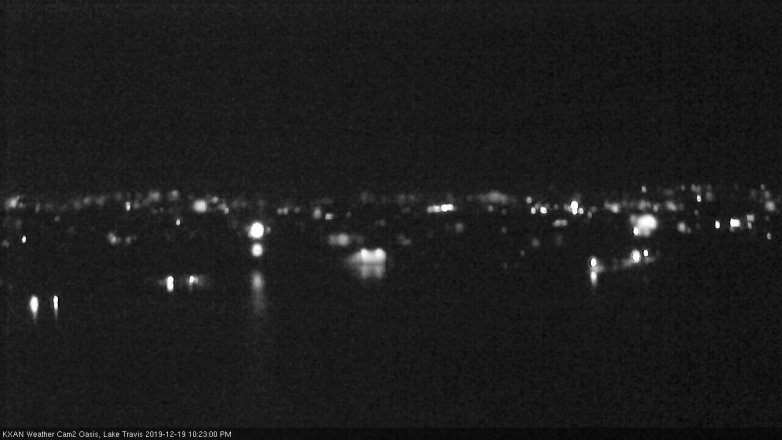 Lake Travis webcam, December 19, 2019 10:25 PM CT