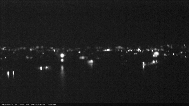 Lake Travis webcam, December 19, 2019 11:25 PM CT