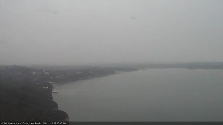 Lake Travis webcam, December 20, 2019 9:00 AM CT