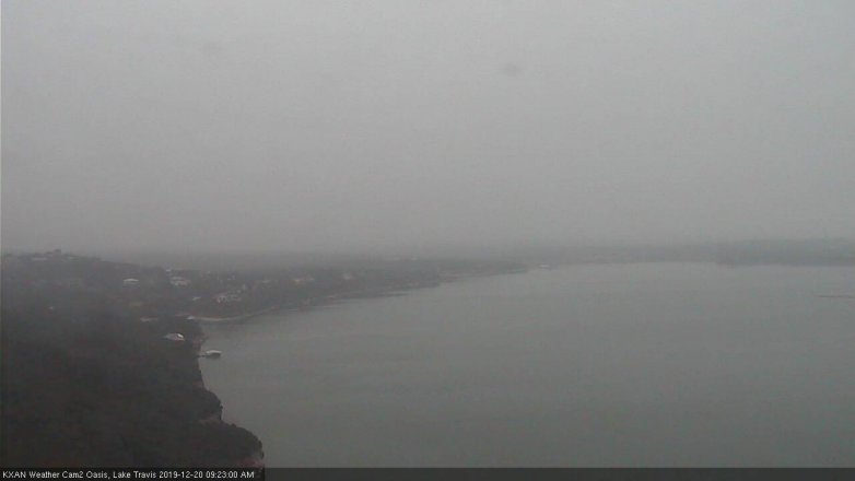 Lake Travis webcam, December 20, 2019 9:25 AM CT