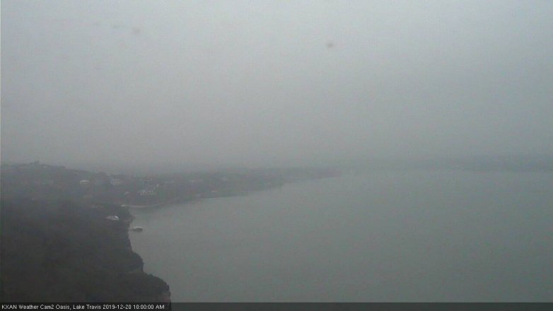 Lake Travis webcam, December 20, 2019 10:00 AM CT