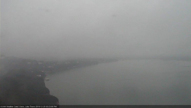 Lake Travis webcam, December 20, 2019 3:25 PM CT