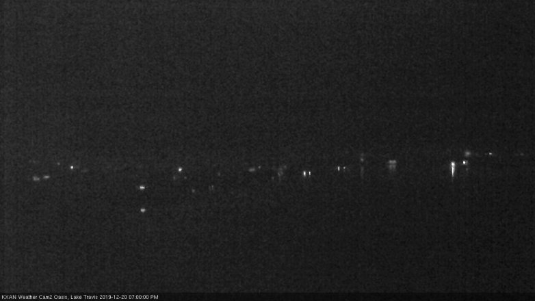 Lake Travis webcam, December 20, 2019 7:00 PM CT