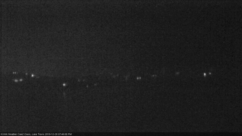 Lake Travis webcam, December 20, 2019 7:45 PM CT