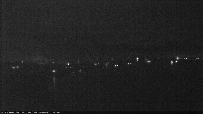 Lake Travis webcam, December 20, 2019 8:25 PM CT