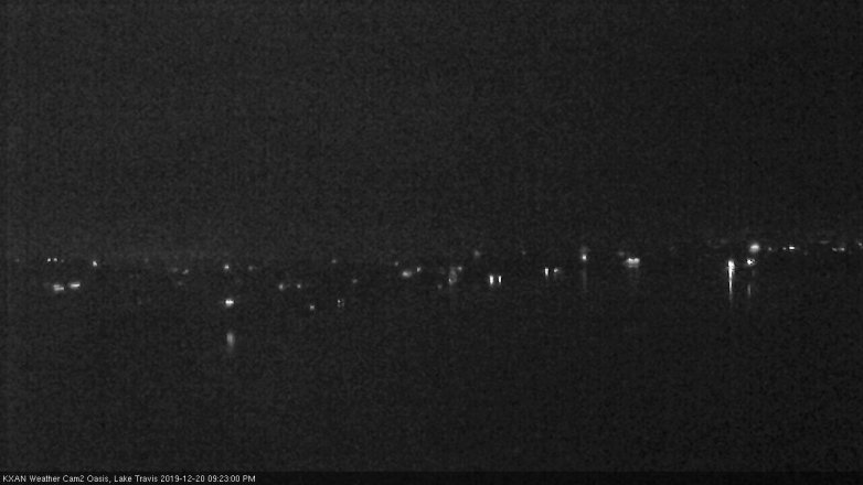 Lake Travis webcam, December 20, 2019 9:25 PM CT