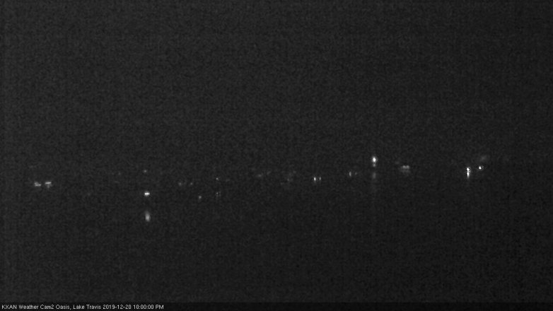 Lake Travis webcam, December 20, 2019 10:00 PM CT