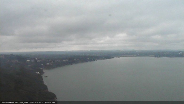 Lake Travis webcam, December 21, 2019 10:25 AM CT