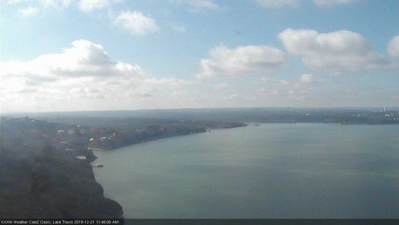 Lake Travis webcam, December 21, 2019 11:45 AM CT