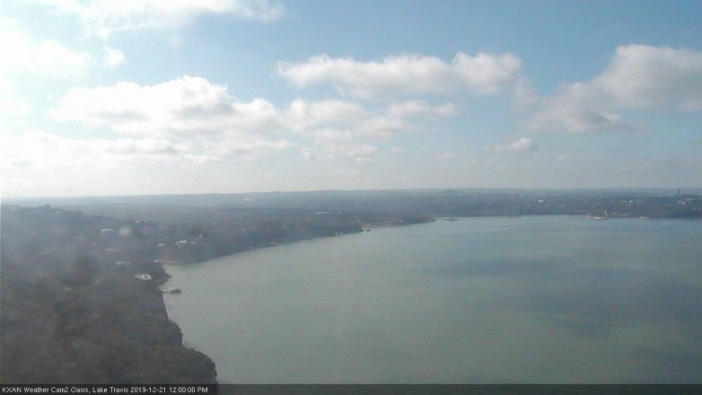 Lake Travis webcam, December 21, 2019 12:00 PM CT