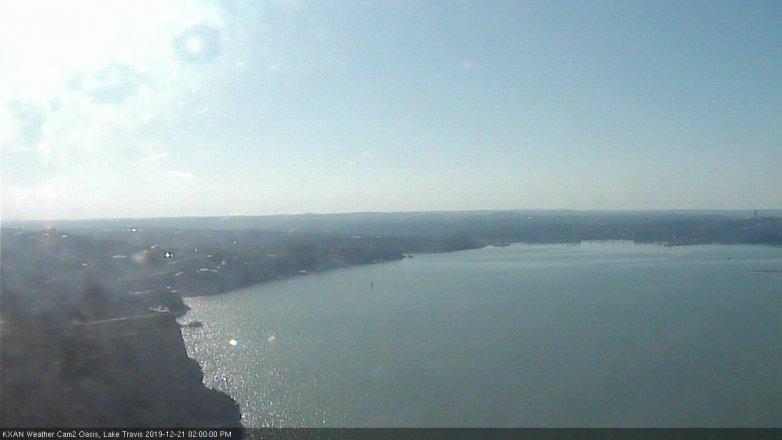 Lake Travis webcam, December 21, 2019 2:00 PM CT