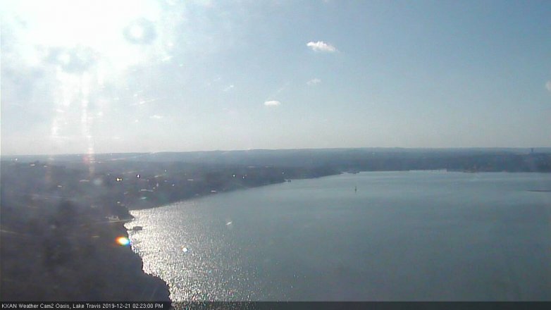 Lake Travis webcam, December 21, 2019 2:25 PM CT