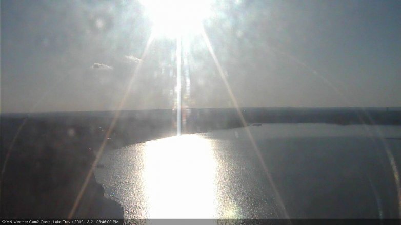 Lake Travis webcam, December 21, 2019 3:45 PM CT
