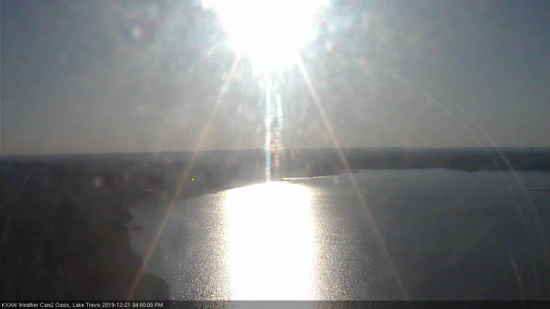 Lake Travis webcam, December 21, 2019 4:00 PM CT