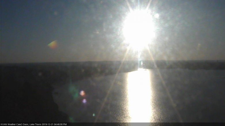 Lake Travis webcam, December 21, 2019 4:45 PM CT