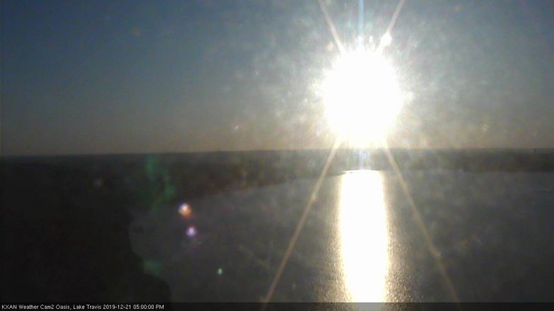 Lake Travis webcam, December 21, 2019 5:00 PM CT